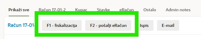 fiskaliziranje i registriranje računa